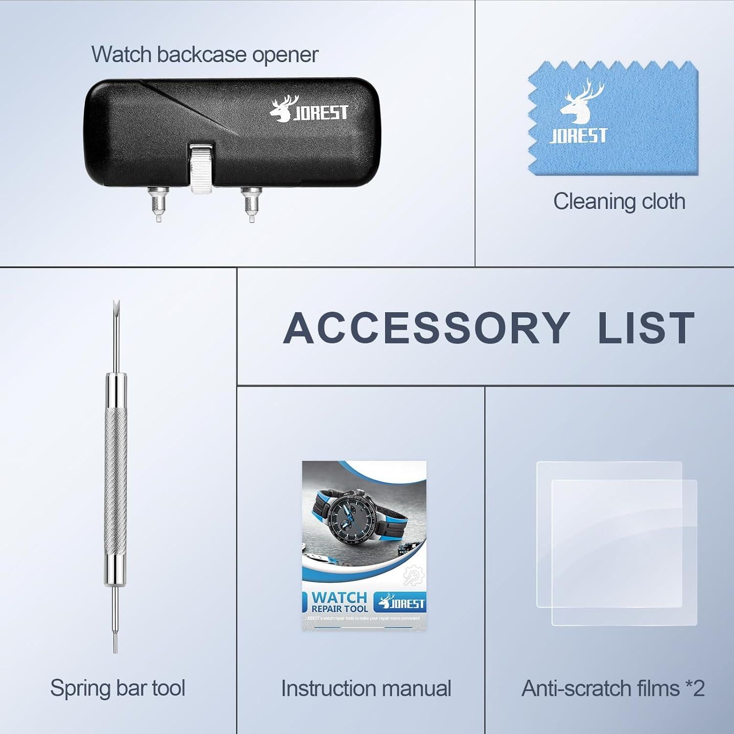 Kit de Herramientas JOREST para Reemplazo de Batería de Reloj