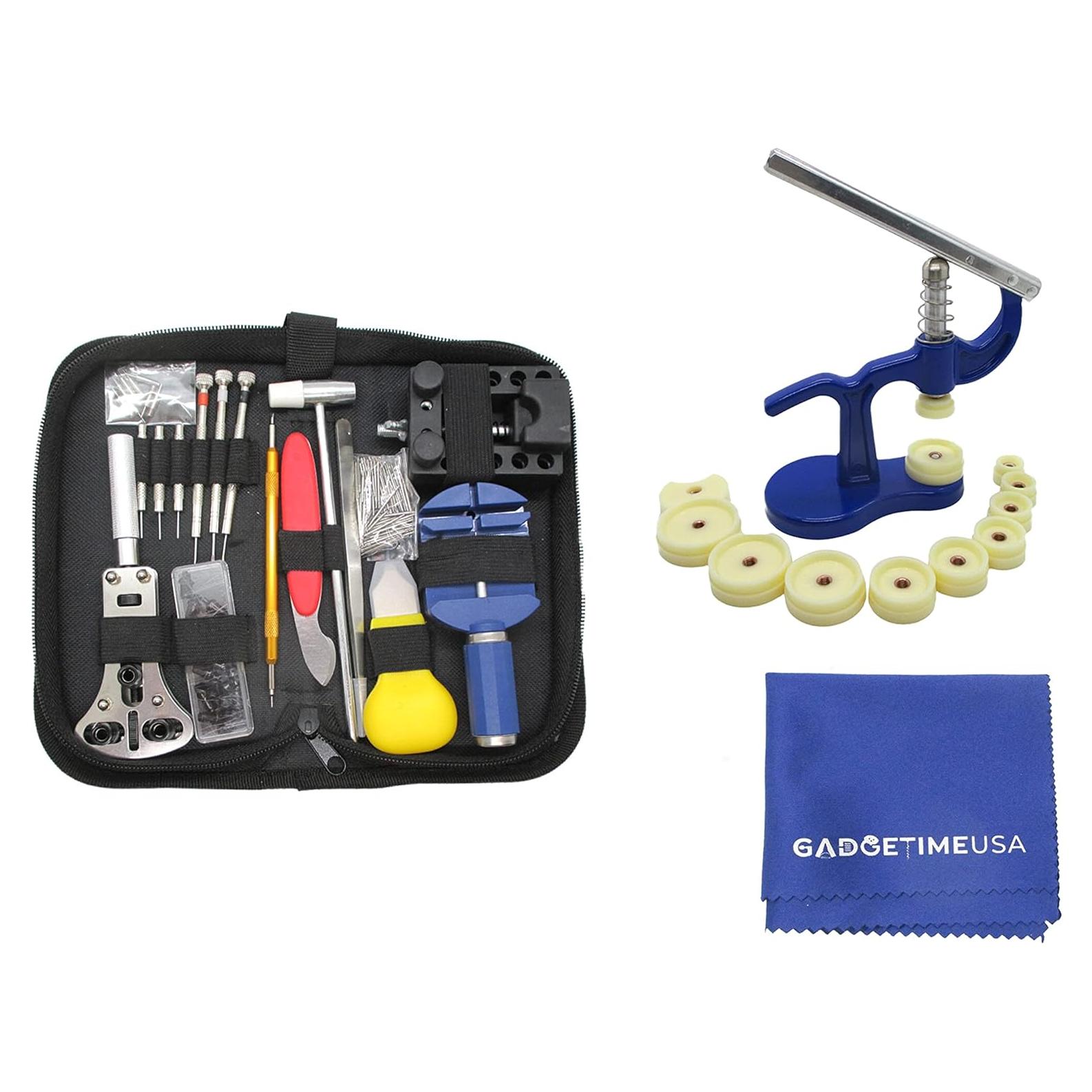Kit de Herramientas para Reparación de Relojes Gadgetime 147 Piezas