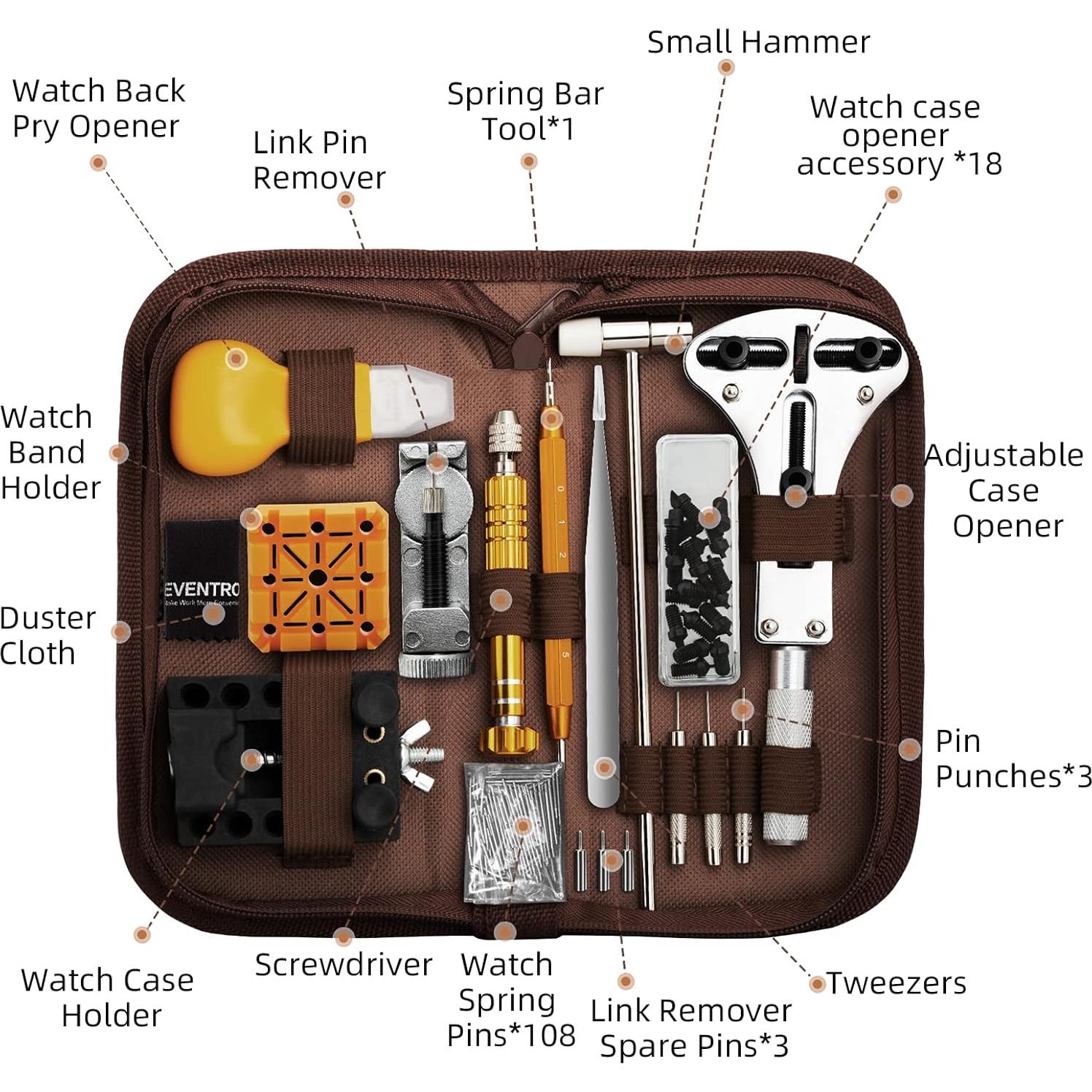 Kit de Herramientas de Reloj Eventronic - Reparación Completa