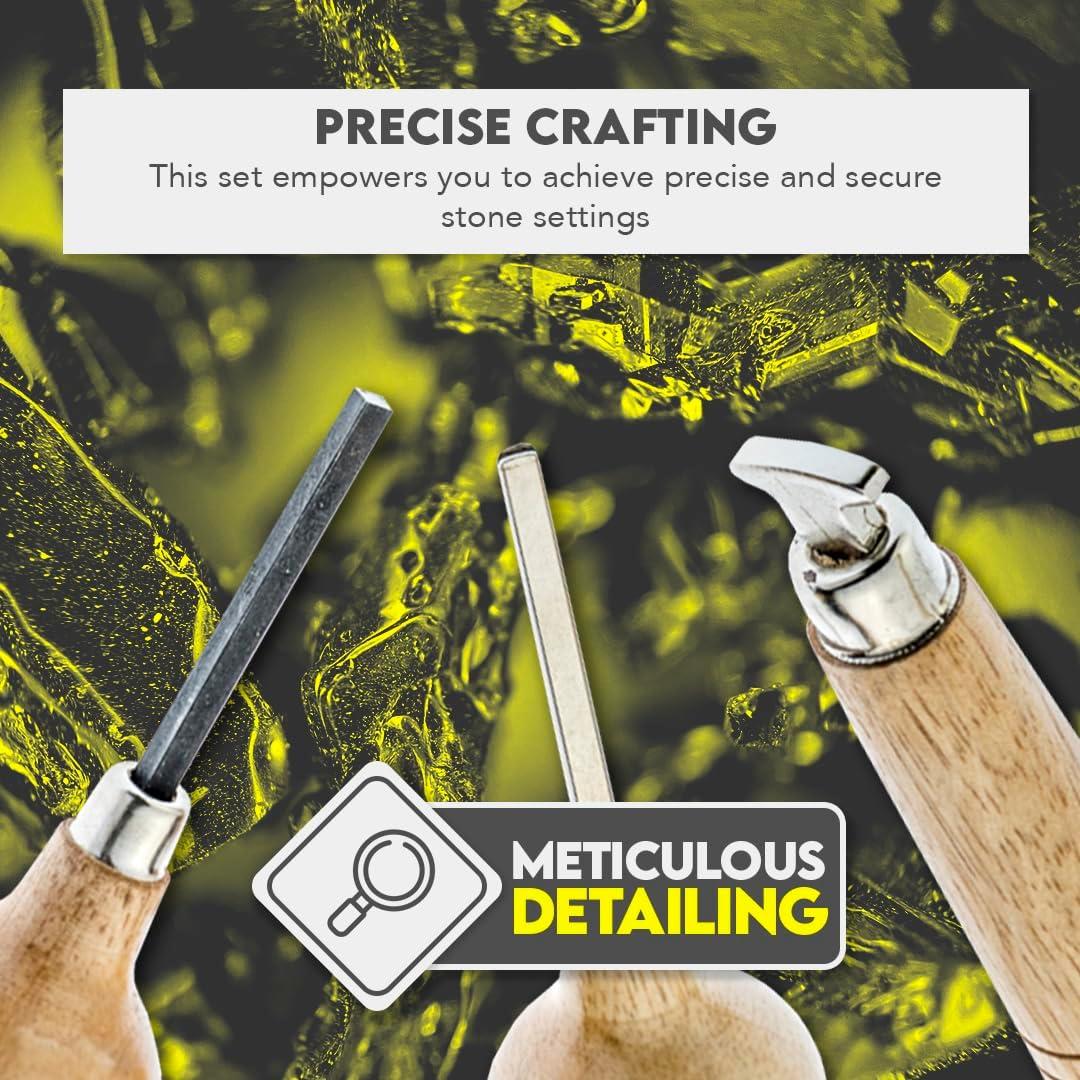 Conjunto de Ajuste de Piedras SE JT43 - 3 Herramientas de Joyería