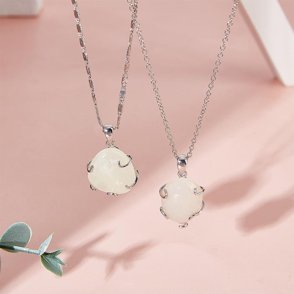 Colgante Vacío 5 Garras Prong BENECREAT Plata Esterlina 925