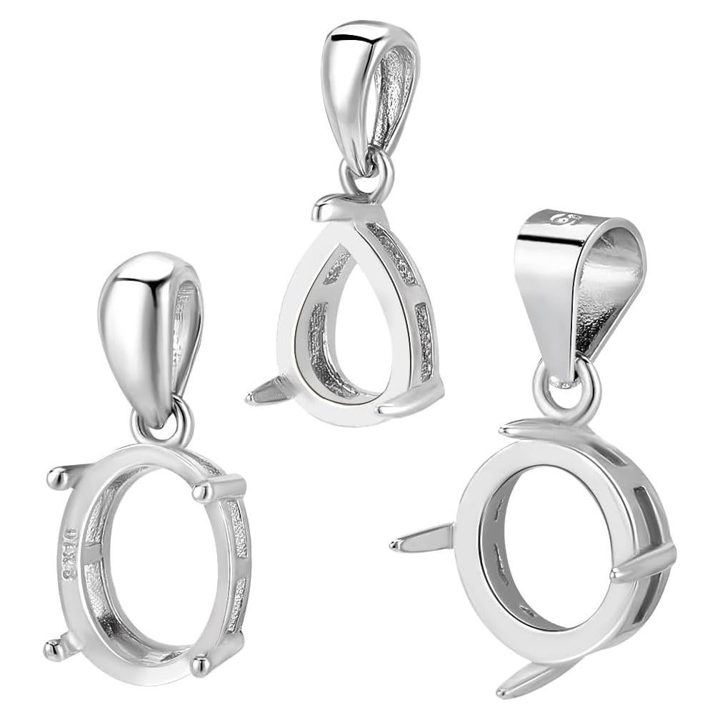 3 Piezas Colgantes de Plata Esterlina 925 PH PandaHall