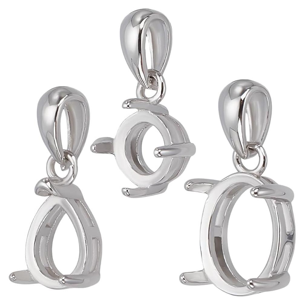 Colgantes en Blanco PH PandaHall Plata Esterlina 925 3 Estilos