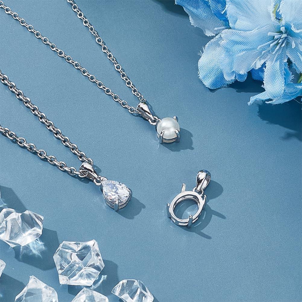 Colgantes en Blanco PH PandaHall Plata Esterlina 925 3 Estilos