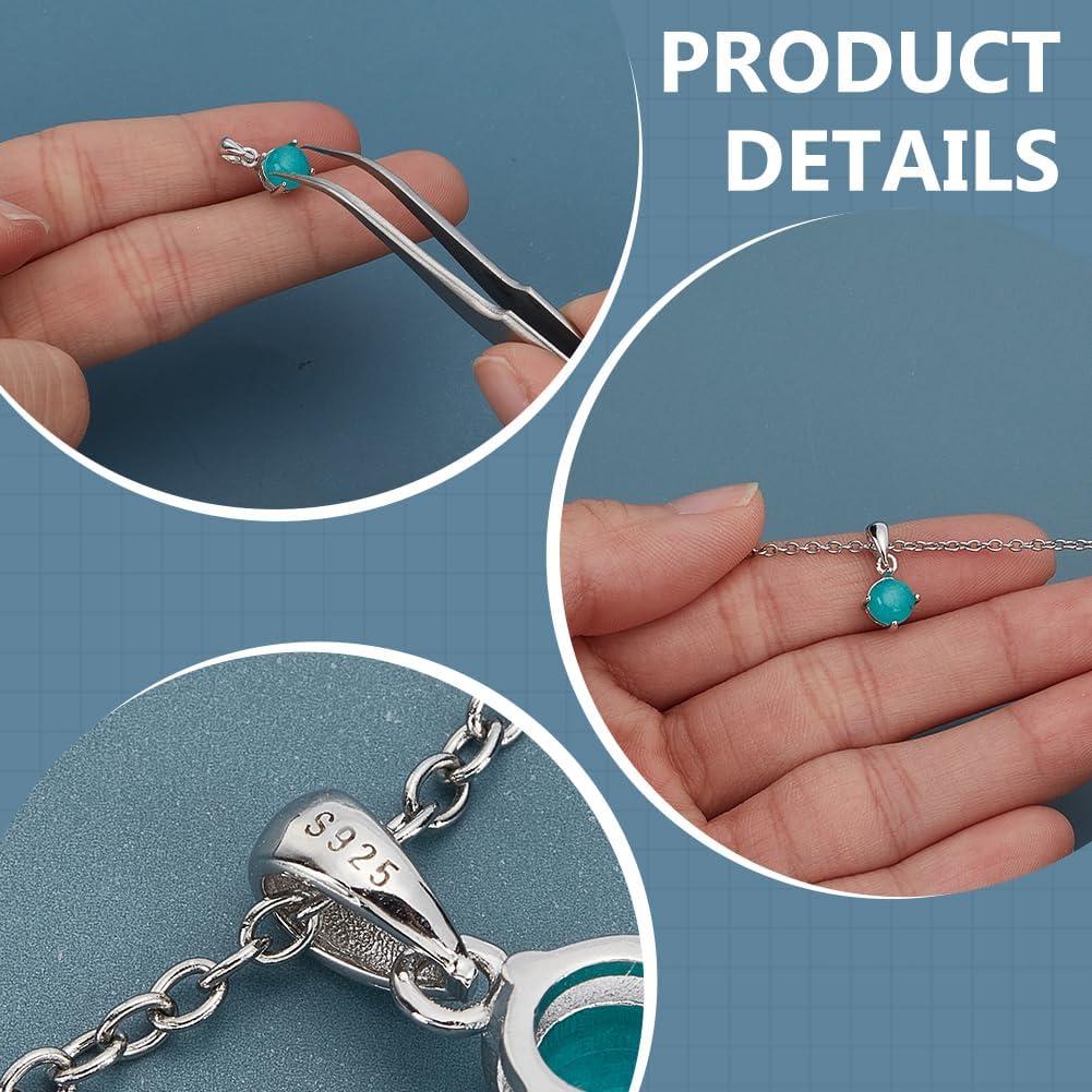 Colgantes en Blanco PH PandaHall Plata Esterlina 925 3 Estilos