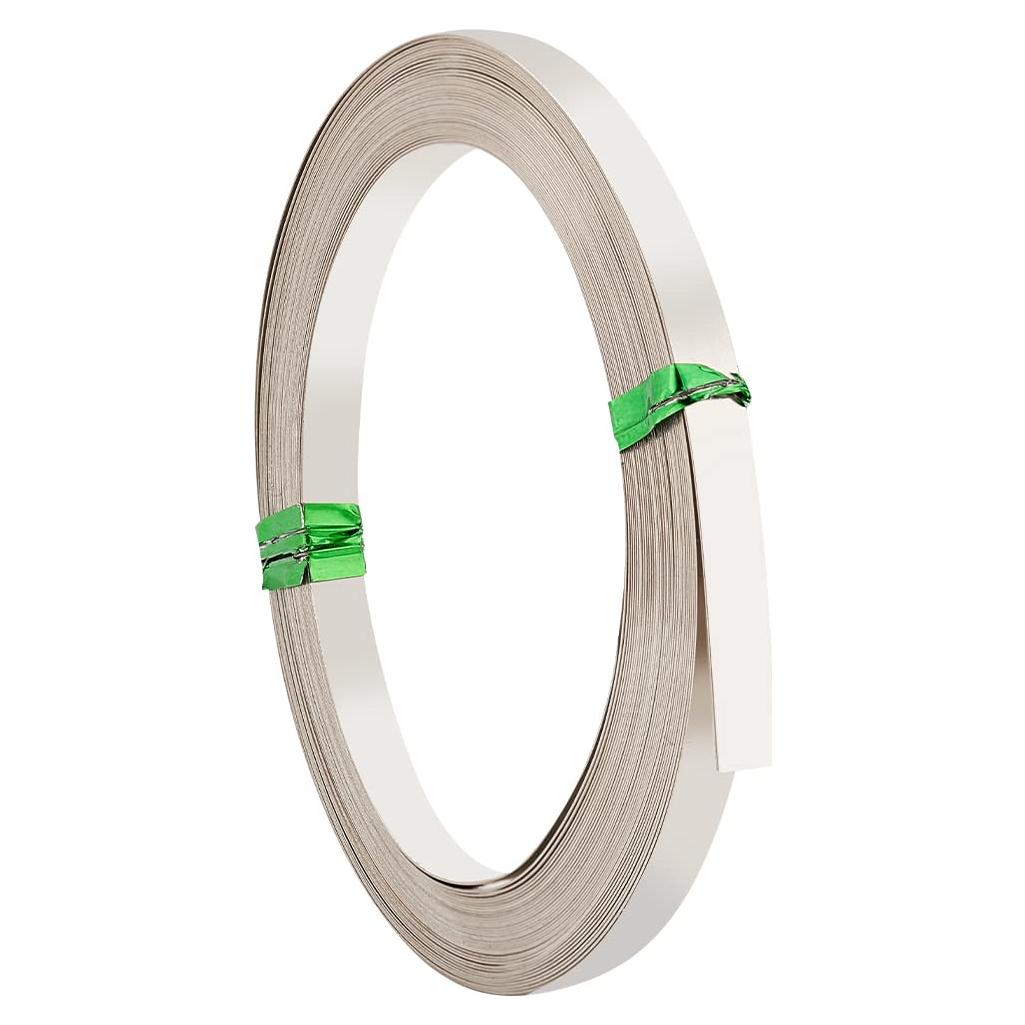 Alambre Bezel Plano 6m 5mm BENECREAT Plata Níquel Joyería