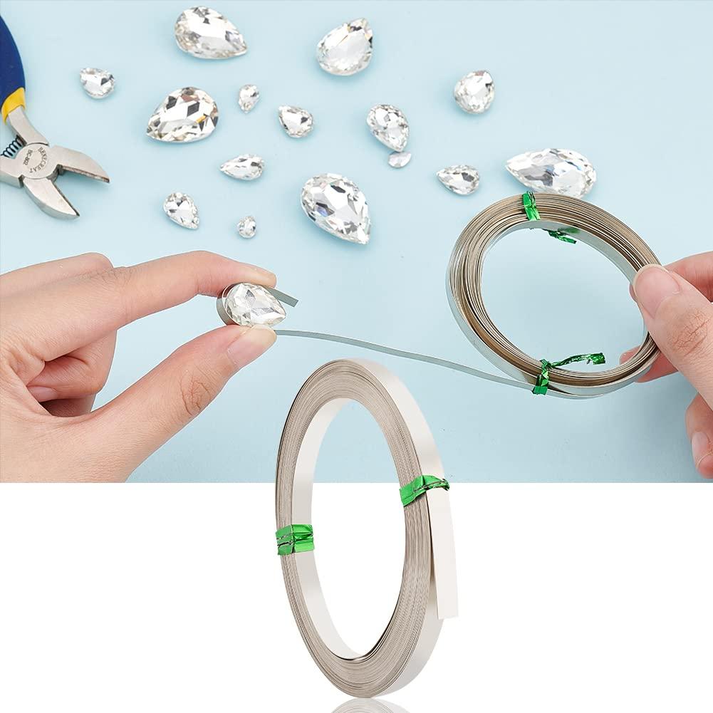 Alambre Bezel Plano 6m 5mm BENECREAT Plata Níquel Joyería