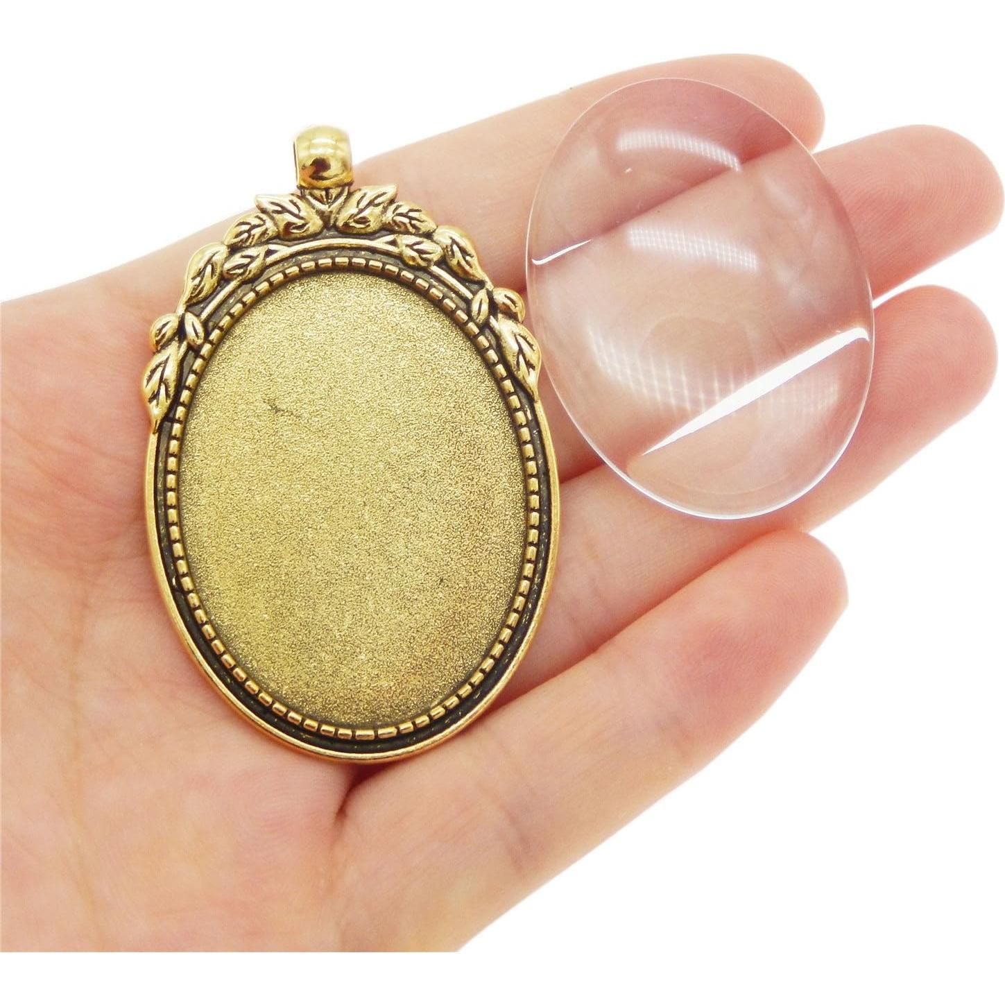 Pendientes de Trayecto Ovalado Julie Wang en Oro Antiguo - 10 Juegos