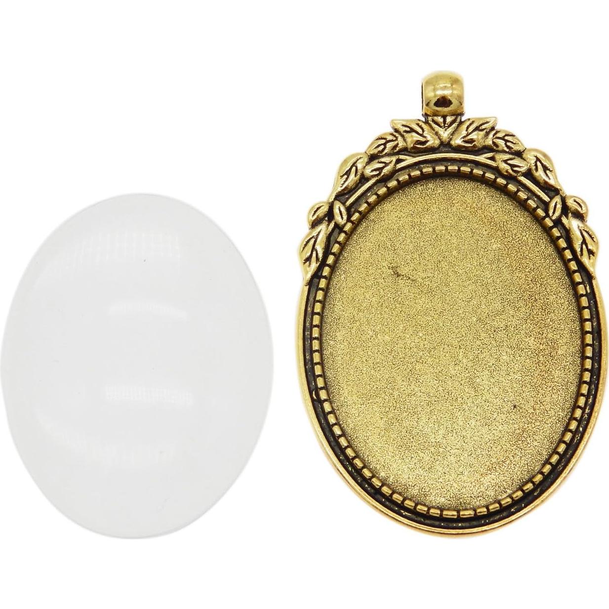 Pendientes de Trayecto Ovalado Julie Wang en Oro Antiguo - 10 Juegos