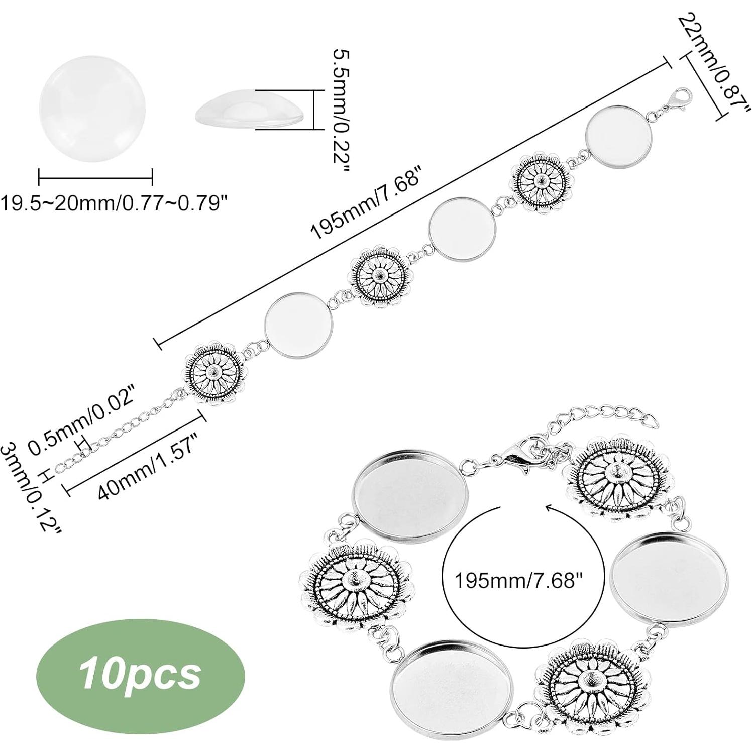 Kit de Pulseras Ajustables PH PandaHall 10 Piezas DIY Joyería