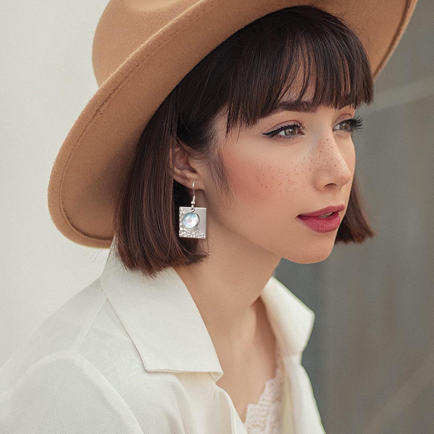 Bandejas de Aretes FASHEWELRY 24 Pcs Acero Inoxidable DIY