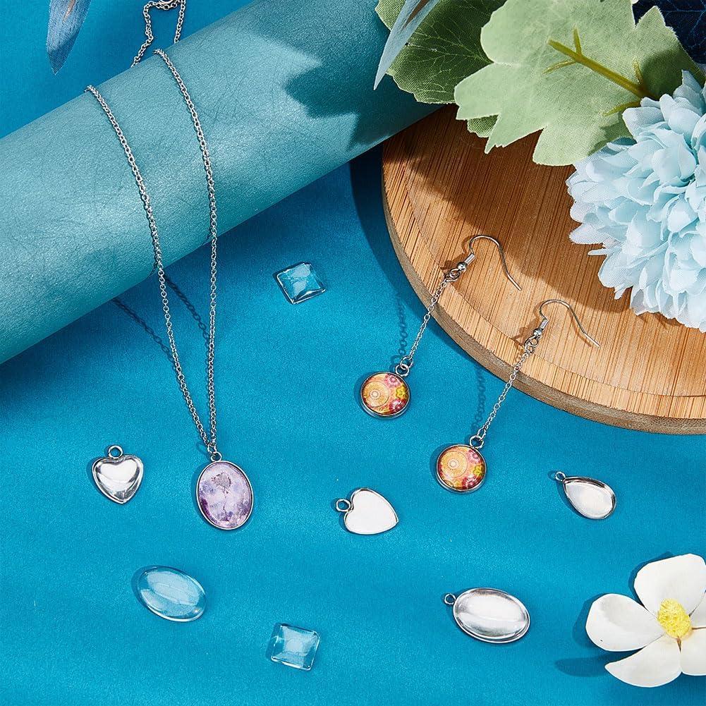 Soportes para Colgantes UNICRAFTALE 30 Sets Acero Inoxidable