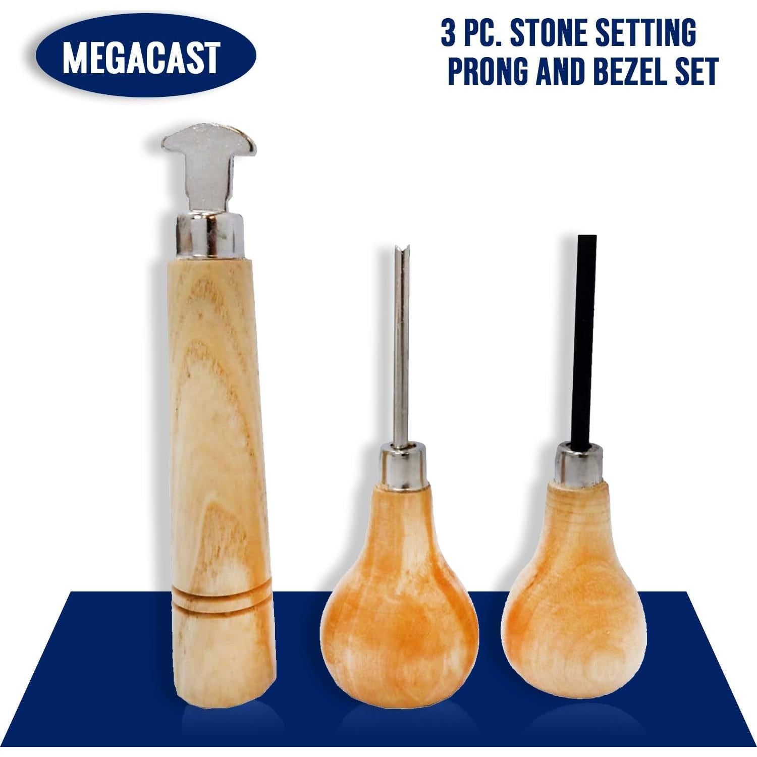 Set de Herramientas de Ajuste de Piedras Megacast - 3 Piezas