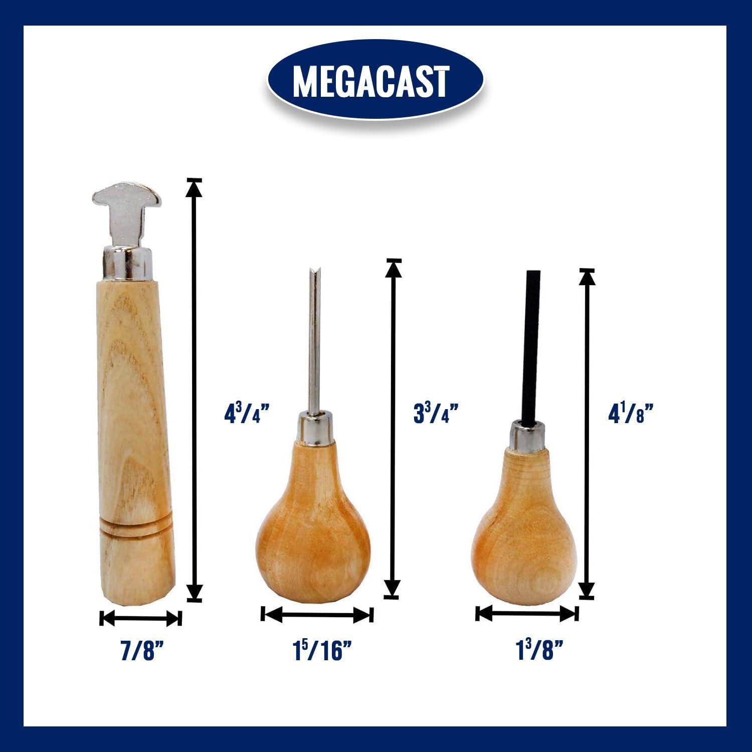 Set de Herramientas de Ajuste de Piedras Megacast - 3 Piezas
