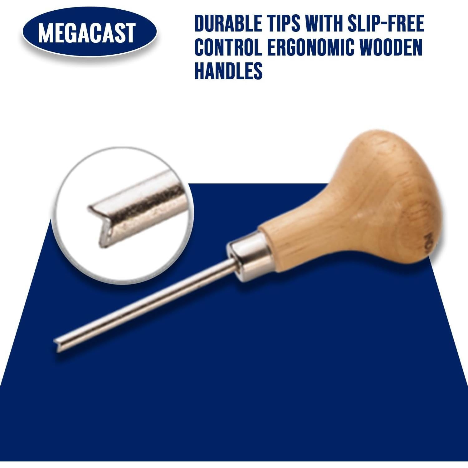 Set de Herramientas de Ajuste de Piedras Megacast - 3 Piezas