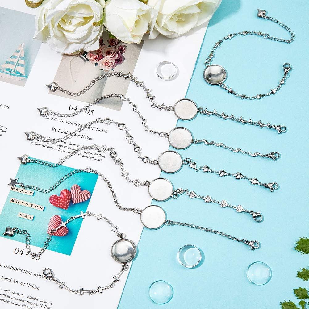 Kit de Pulseras DIY PH PandaHall 28 Piezas Acero Inoxidable