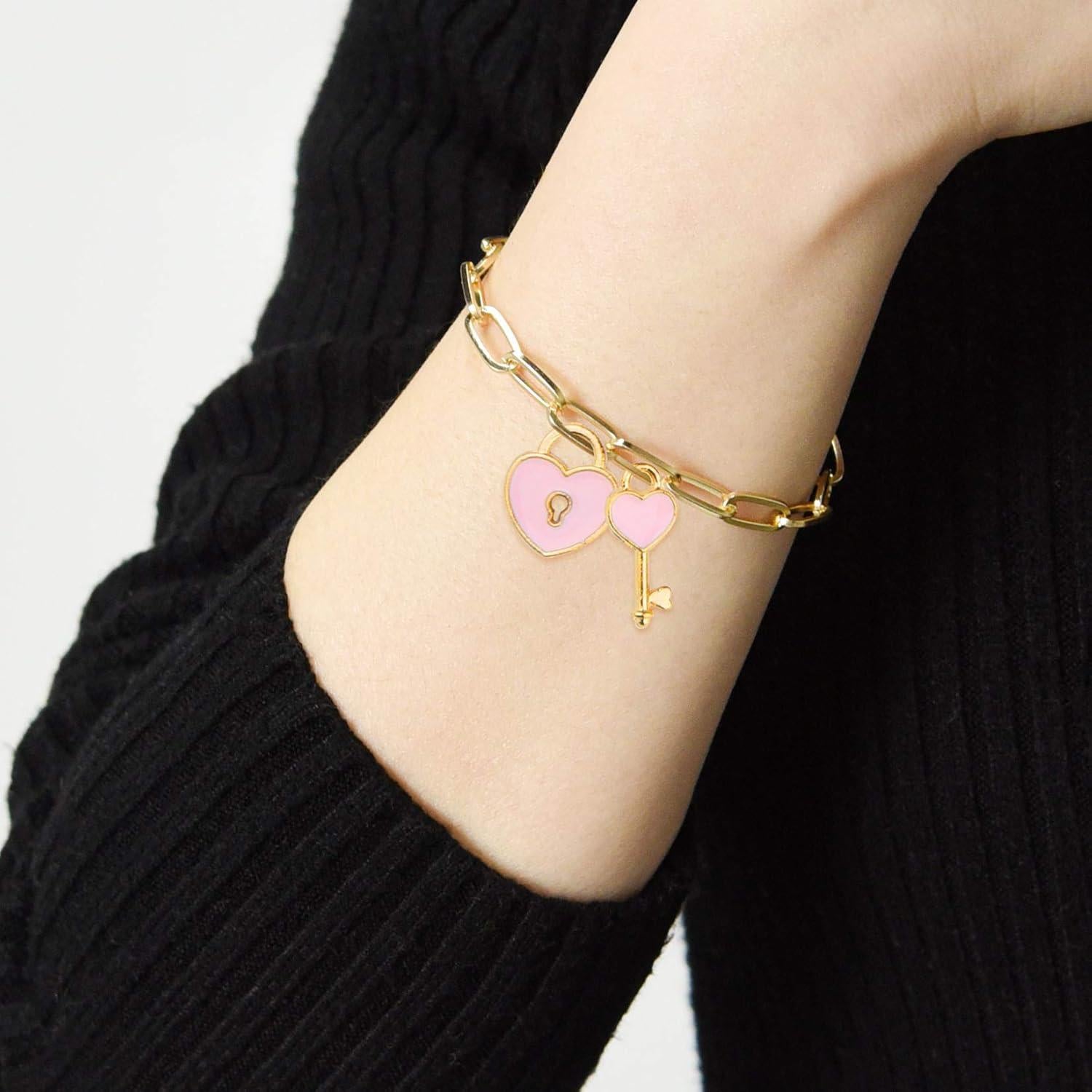 Kit de Pulseras de Cadena Aleación Tiggell 20 Piezas Oro Plata