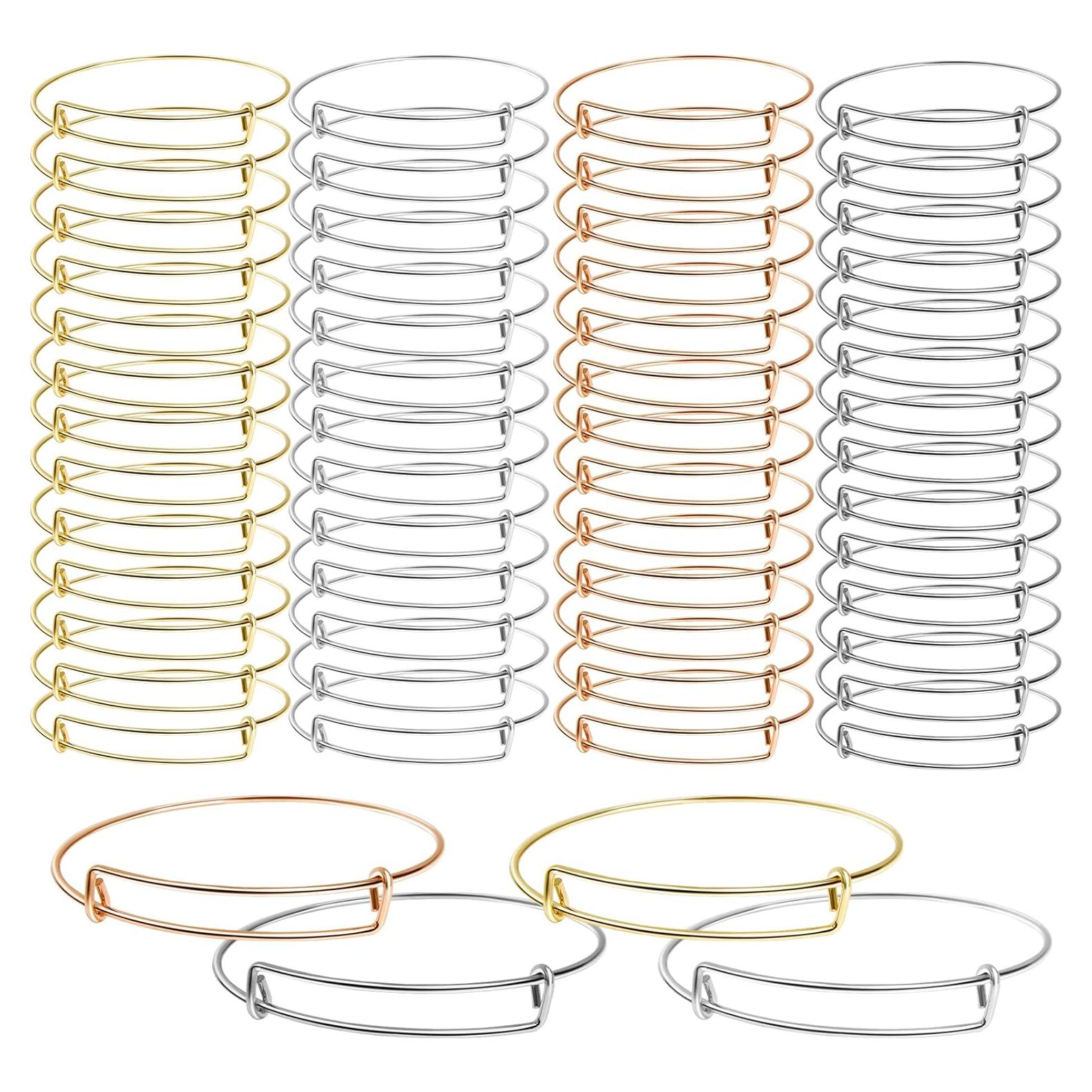 Pulseras Expandibles de Acero Inoxidable UPINS 60 Pcs 6.6 cm