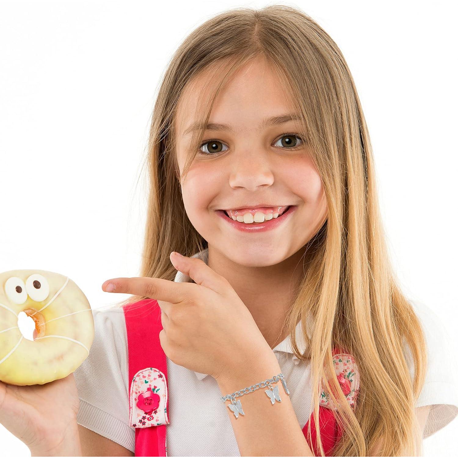 30 Cadenas de Pulsera Hicarer con Cierre de Palanca Plata 18 cm