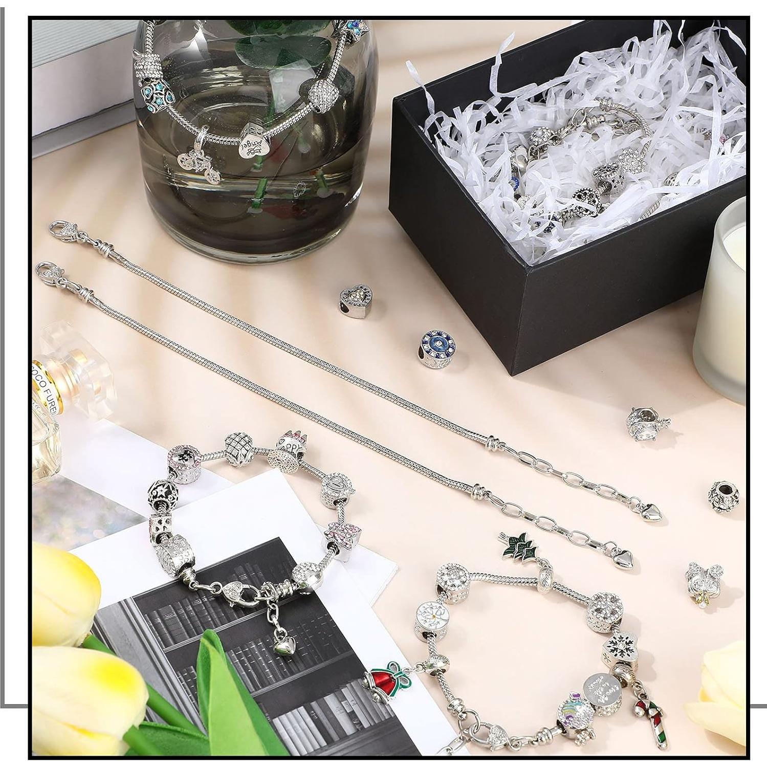 Cadena de Pulsera Ajustable Junkin 12 Pcs Cierre Corazón 19.99 cm