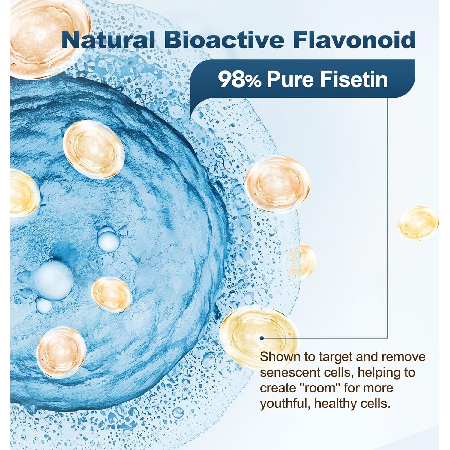 Gomitas Líquidas Liposomal Fisetina 200mg y Resveratrol 500mg - 60 Unidades