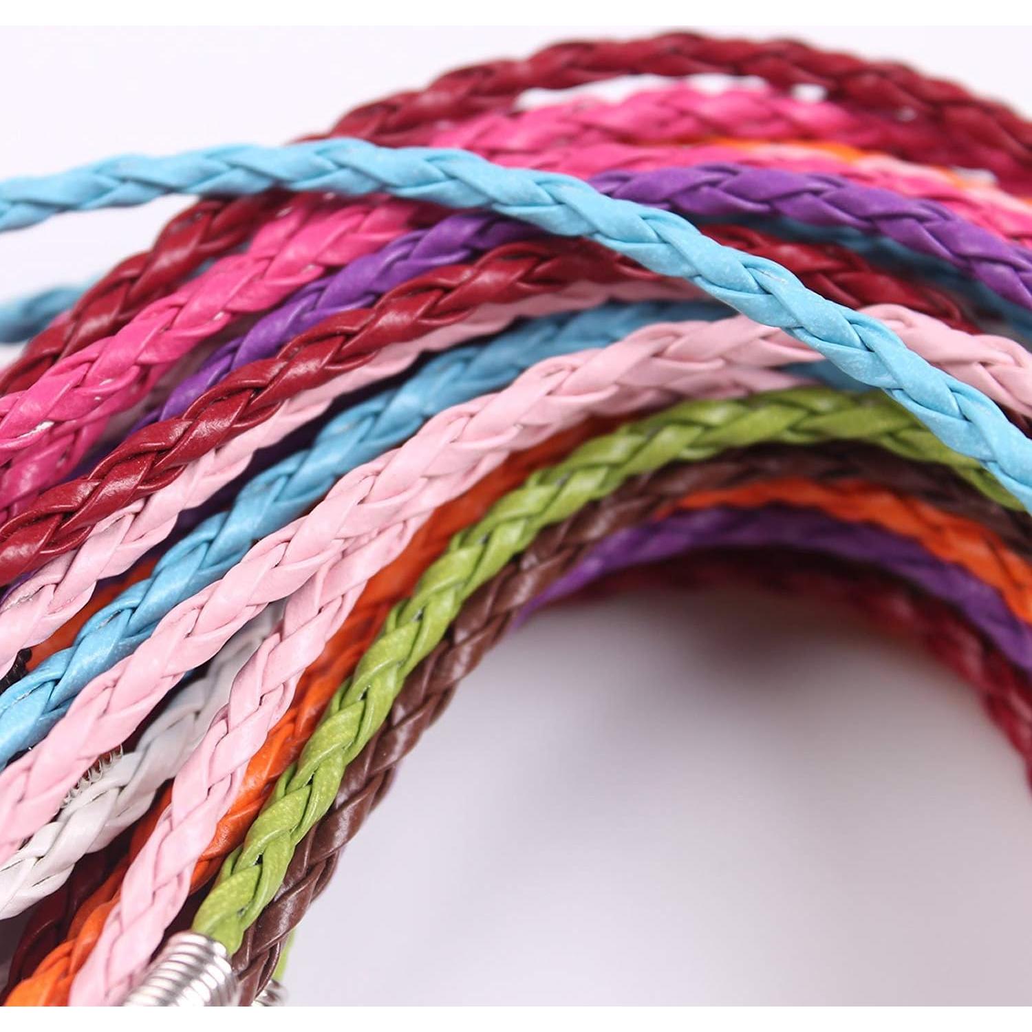 Cuerdas de Cuero Trenzadas Onwon 50 PCS Multicolor 23.5 cm