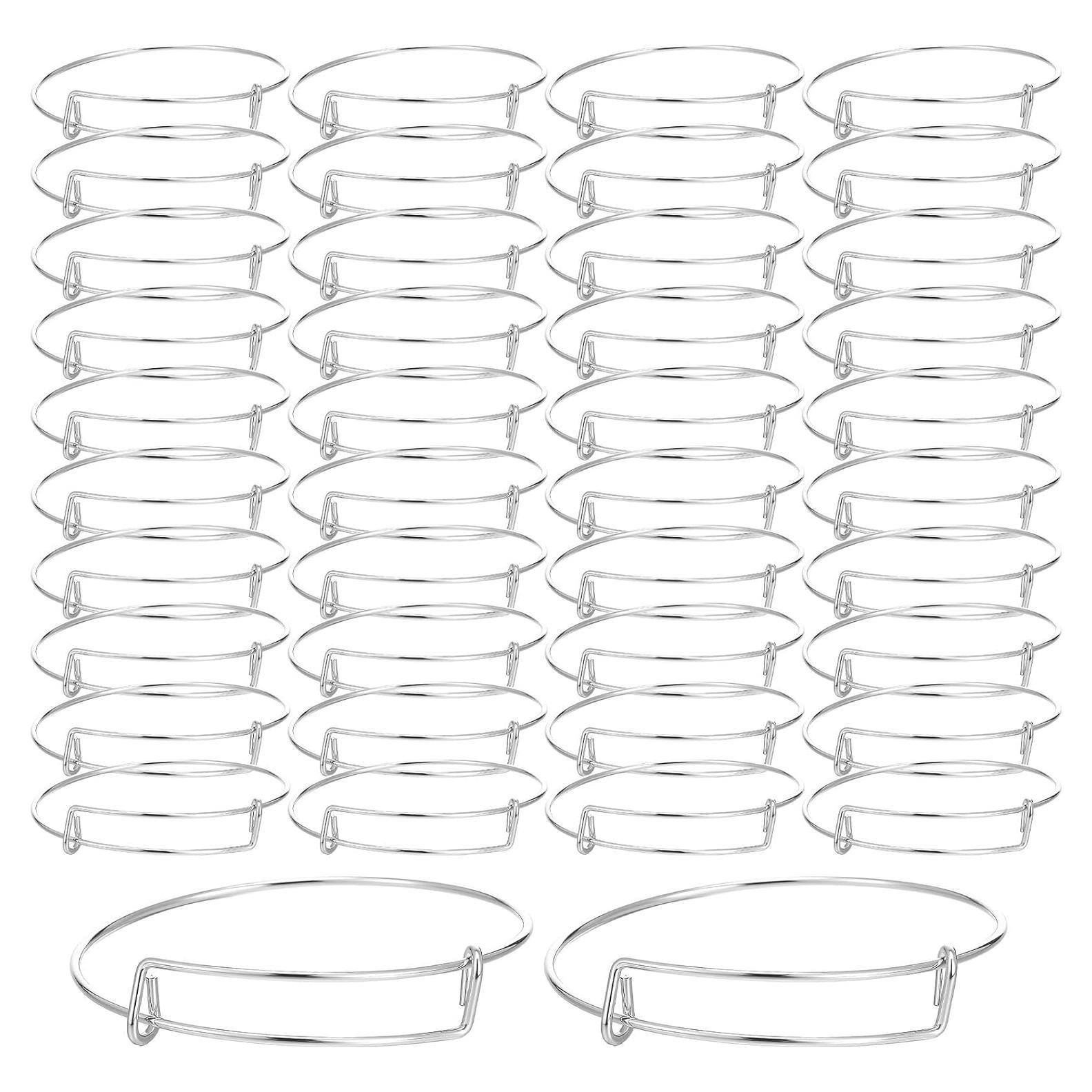 120 Pulseras Ajustables de Acero Inoxidable DIVINA VITAE