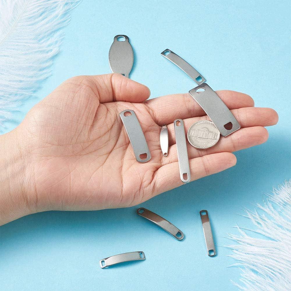 KISSITTY 45 Etiquetas de Acero Inoxidable para Grabado 25-41.5mm