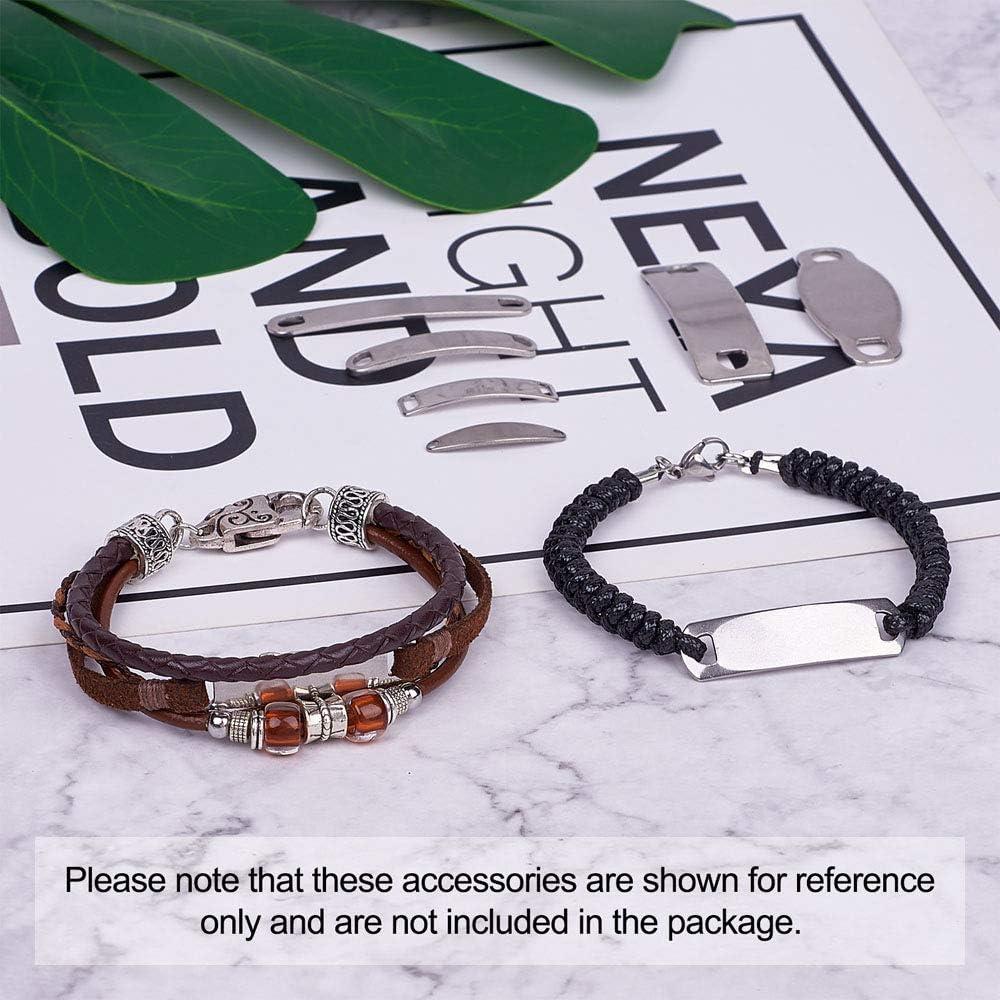 KISSITTY 45 Etiquetas de Acero Inoxidable para Grabado 25-41.5mm