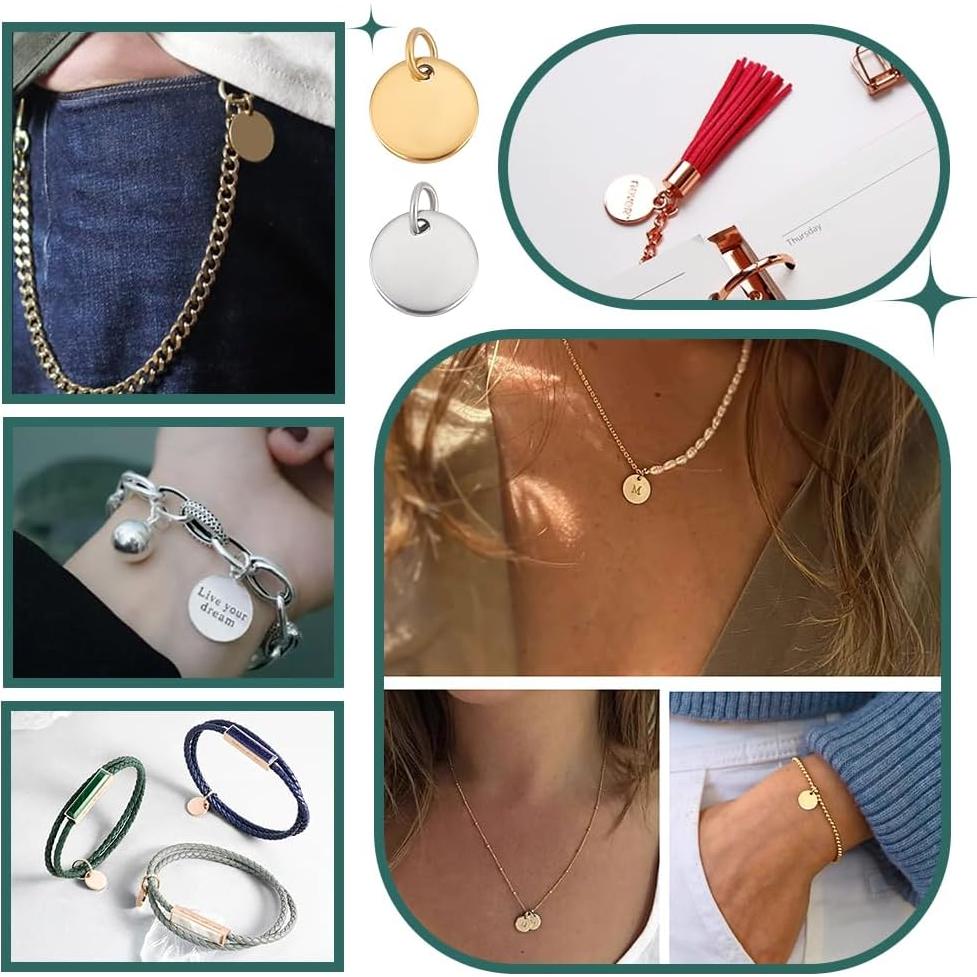 Etiquetas de Sellado en Blanco PH PandaHall 60 Piezas 10mm