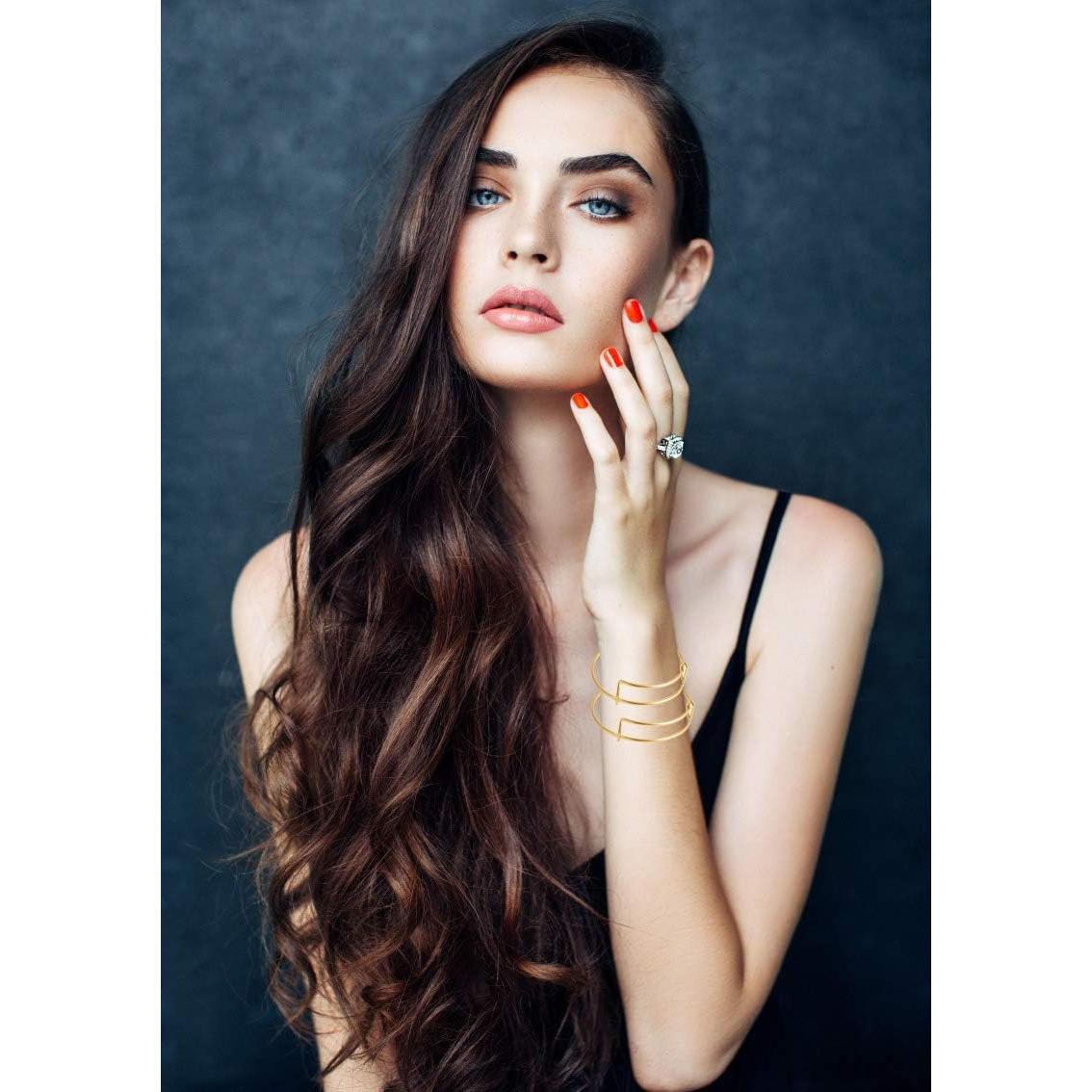 70 Pulseras Ajustables de Alambre Minelife en Plata y Oro