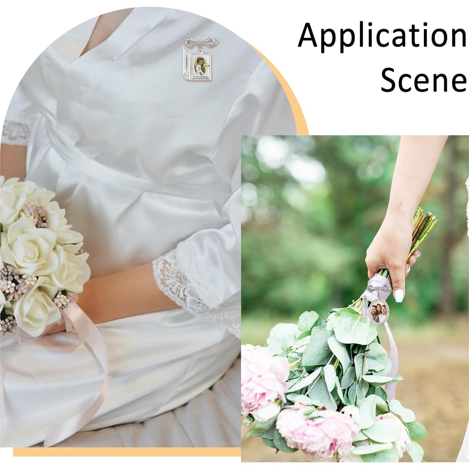 Broches de Locket Charm CHGCRAFT Platino - 2 Piezas