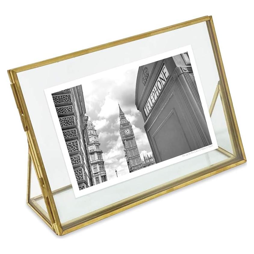 Marco de Foto Horizontal 4x6 Isaac Jacobs Oro Antiguo