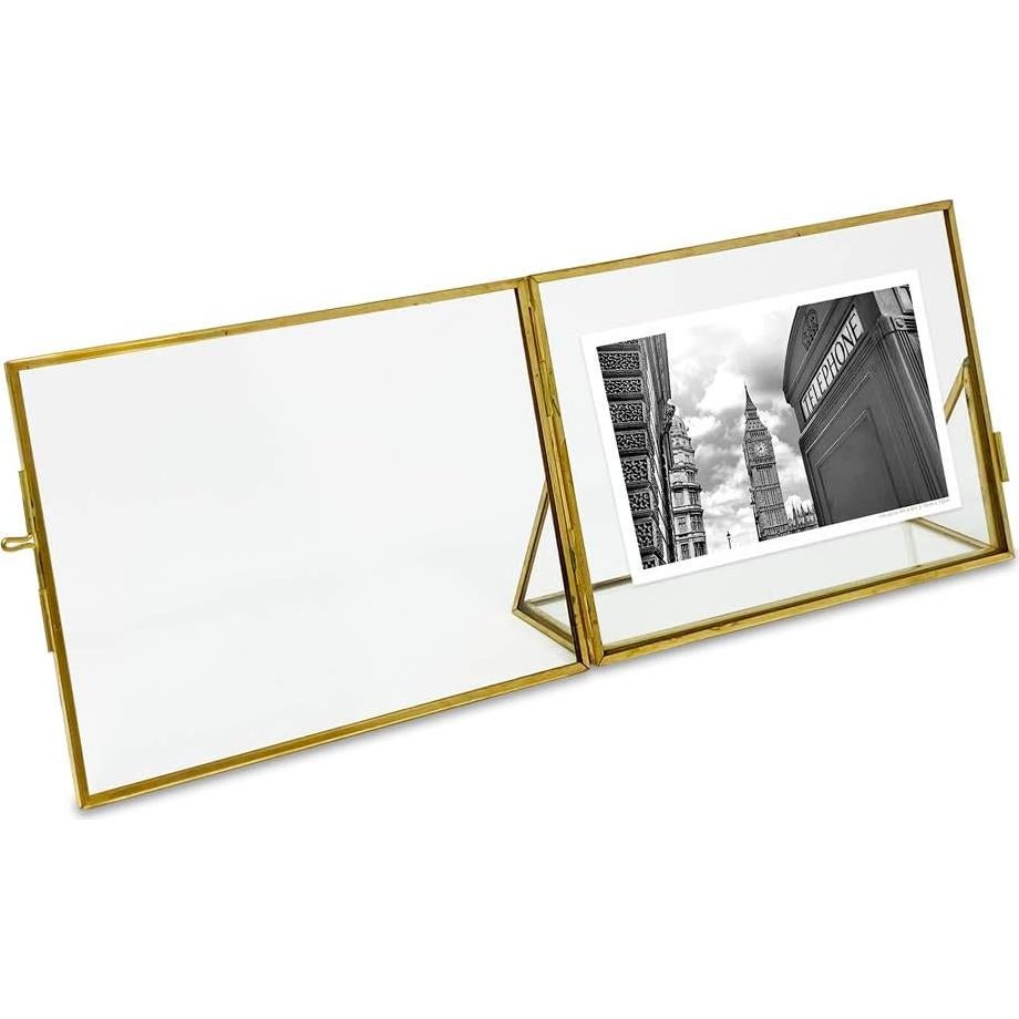 Marco de Foto Horizontal 4x6 Isaac Jacobs Oro Antiguo