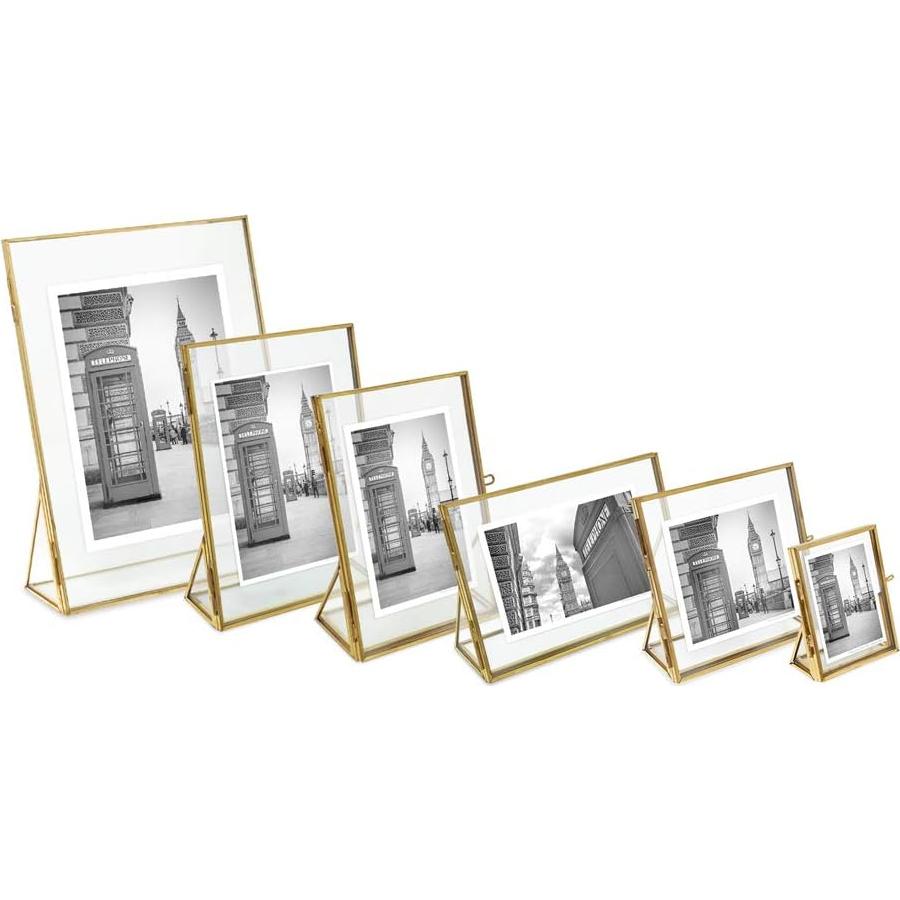 Marco de Foto Horizontal 4x6 Isaac Jacobs Oro Antiguo