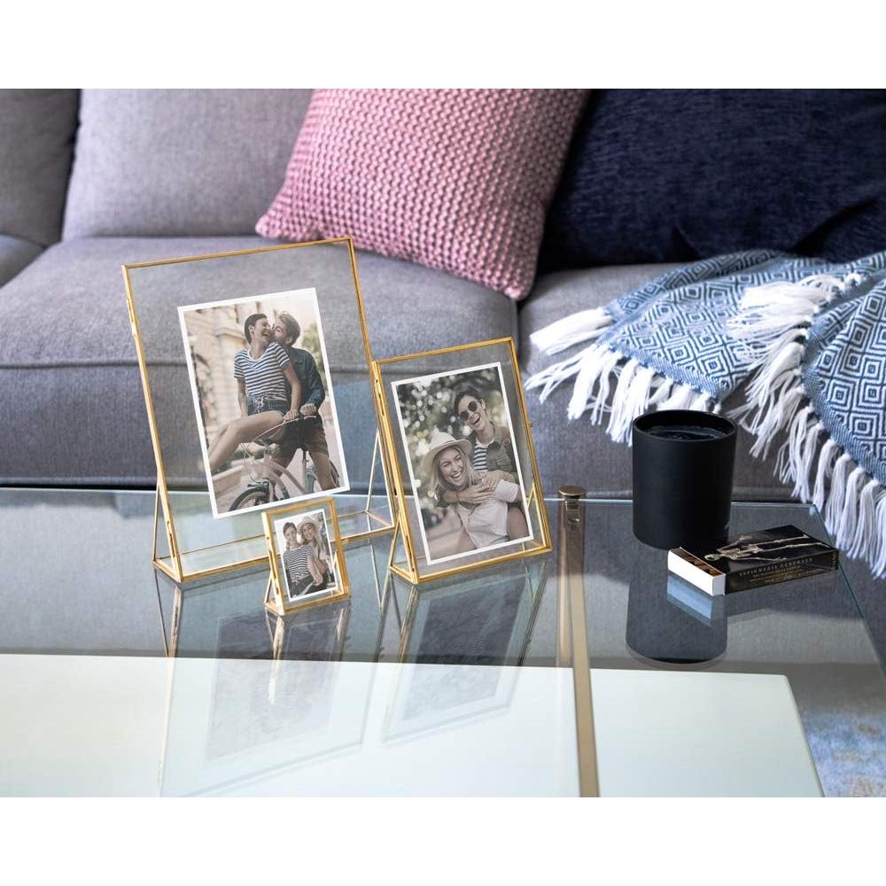 Marco de Foto Horizontal 4x6 Isaac Jacobs Oro Antiguo