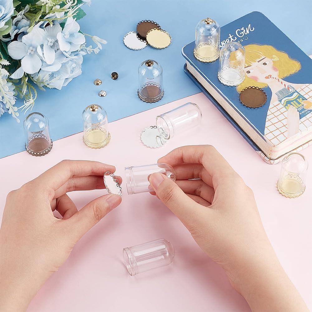 Base de Pendiente de Vidrio BENECREAT para Collares DIY - 12 Piezas