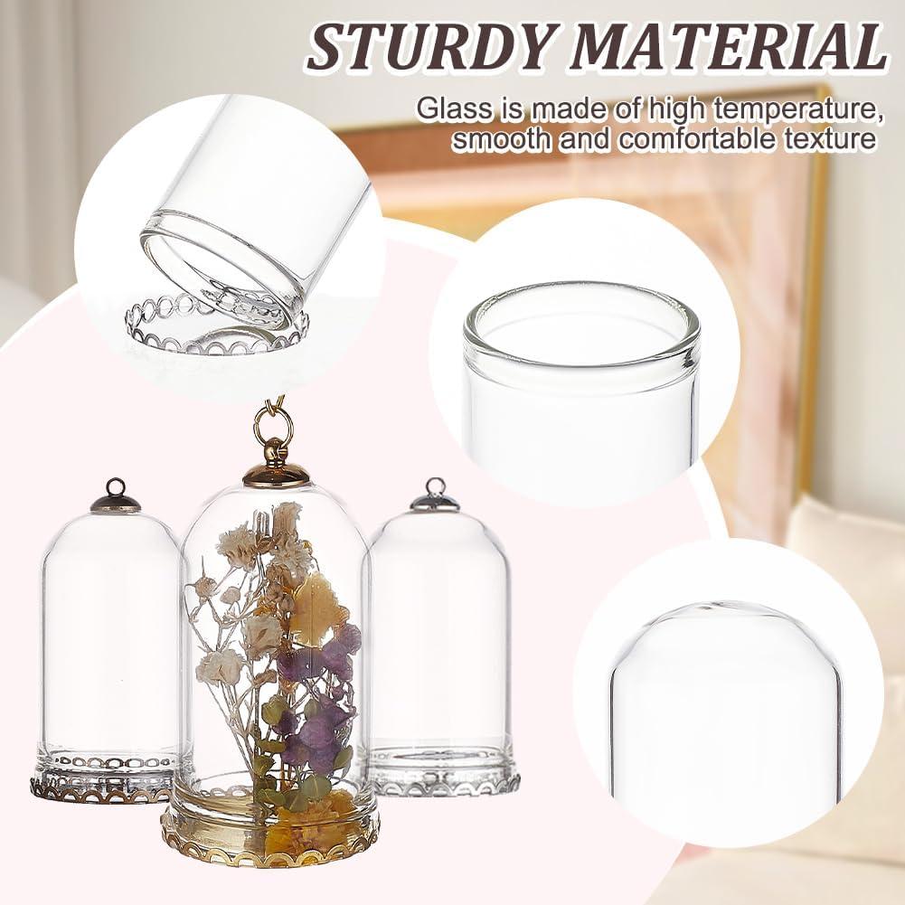 Base de Pendiente de Vidrio BENECREAT para Collares DIY - 12 Piezas