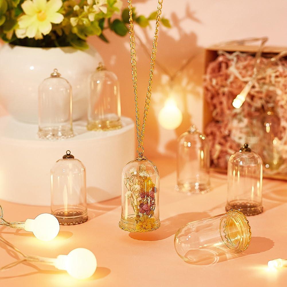 Base de Pendiente de Vidrio BENECREAT para Collares DIY - 12 Piezas