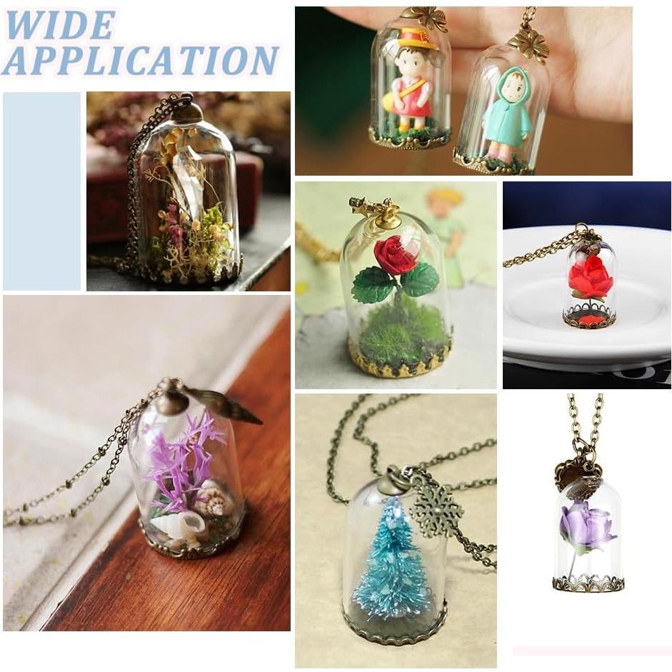 Base de Pendiente de Vidrio BENECREAT para Collares DIY - 12 Piezas