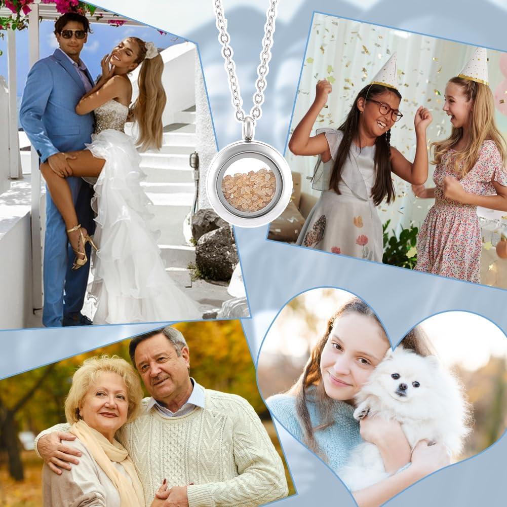 Colgantes de Locket Flotante UNICRAFTALE 3pcs Acero Inoxidable