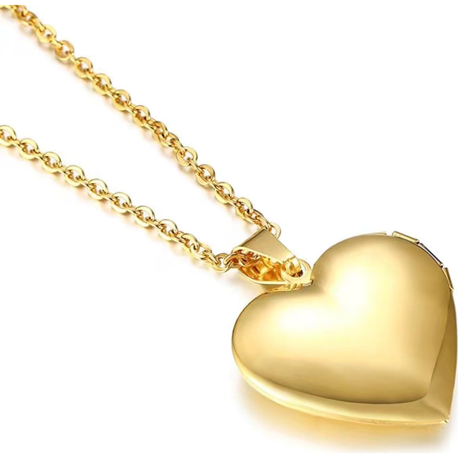 Collar de Medalla Corazón Love Youfeng 45cm Acero Inoxidable