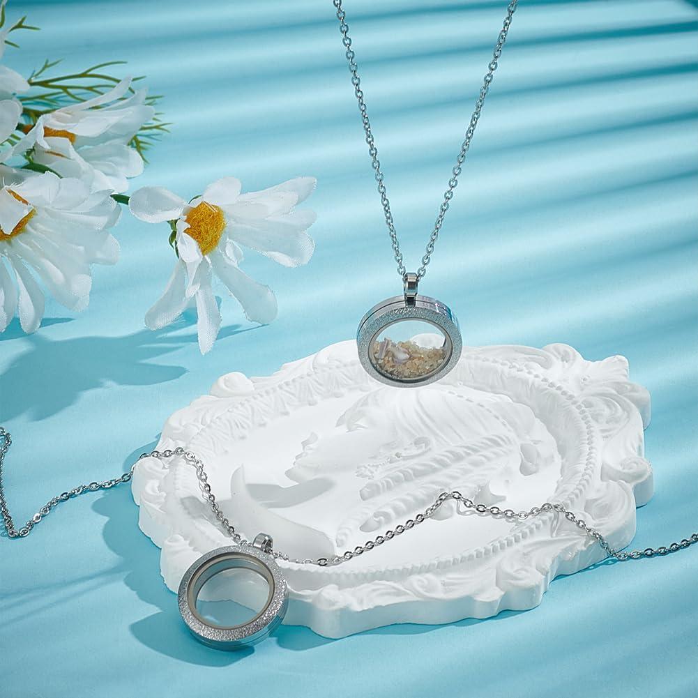 Colgante Locket de Memoria UNICRAFTALE 30mm Acero Inoxidable