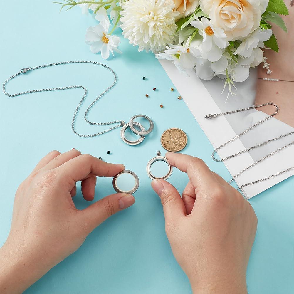 Colgante Locket de Memoria UNICRAFTALE 30mm Acero Inoxidable