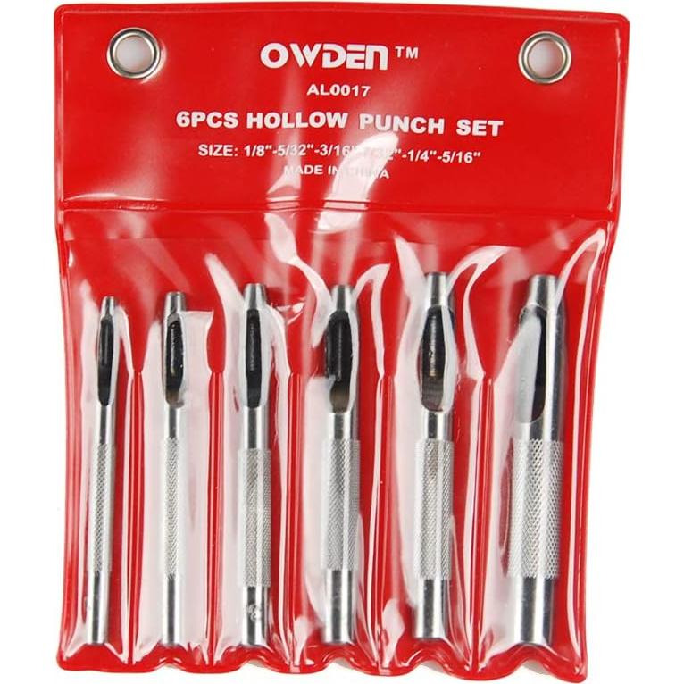 Juego de Punch Hollow OWDEN 6 Piezas con Mat de Corte Gratis