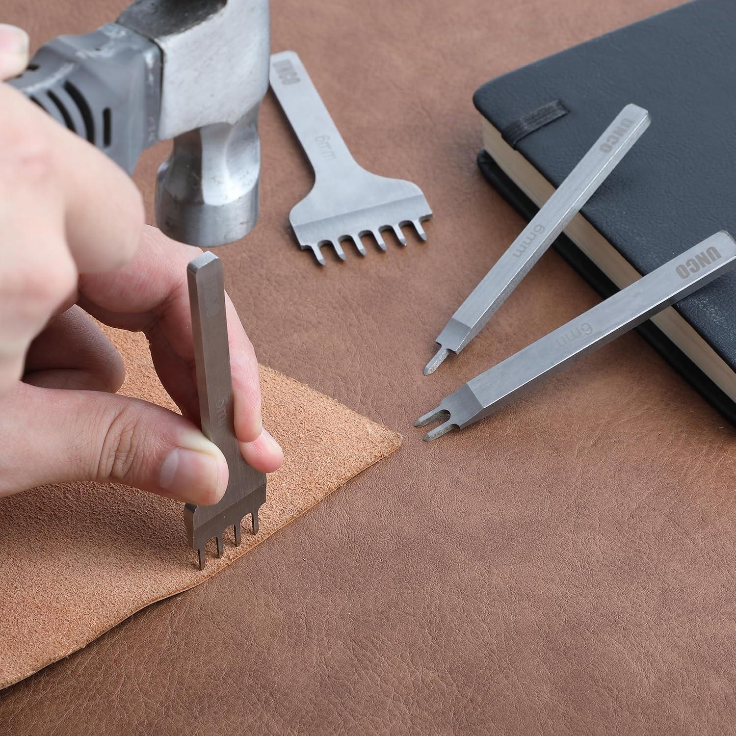 Kit de Herramientas de Costura de Cuero UNCO - 4 Piezas 3 mm