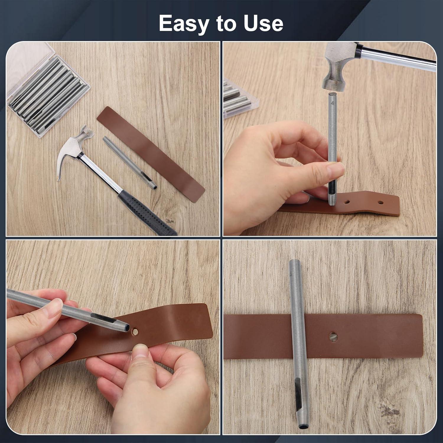 Set de 17 Piezas Perforadoras de Agujeros de Cuero Boyistar