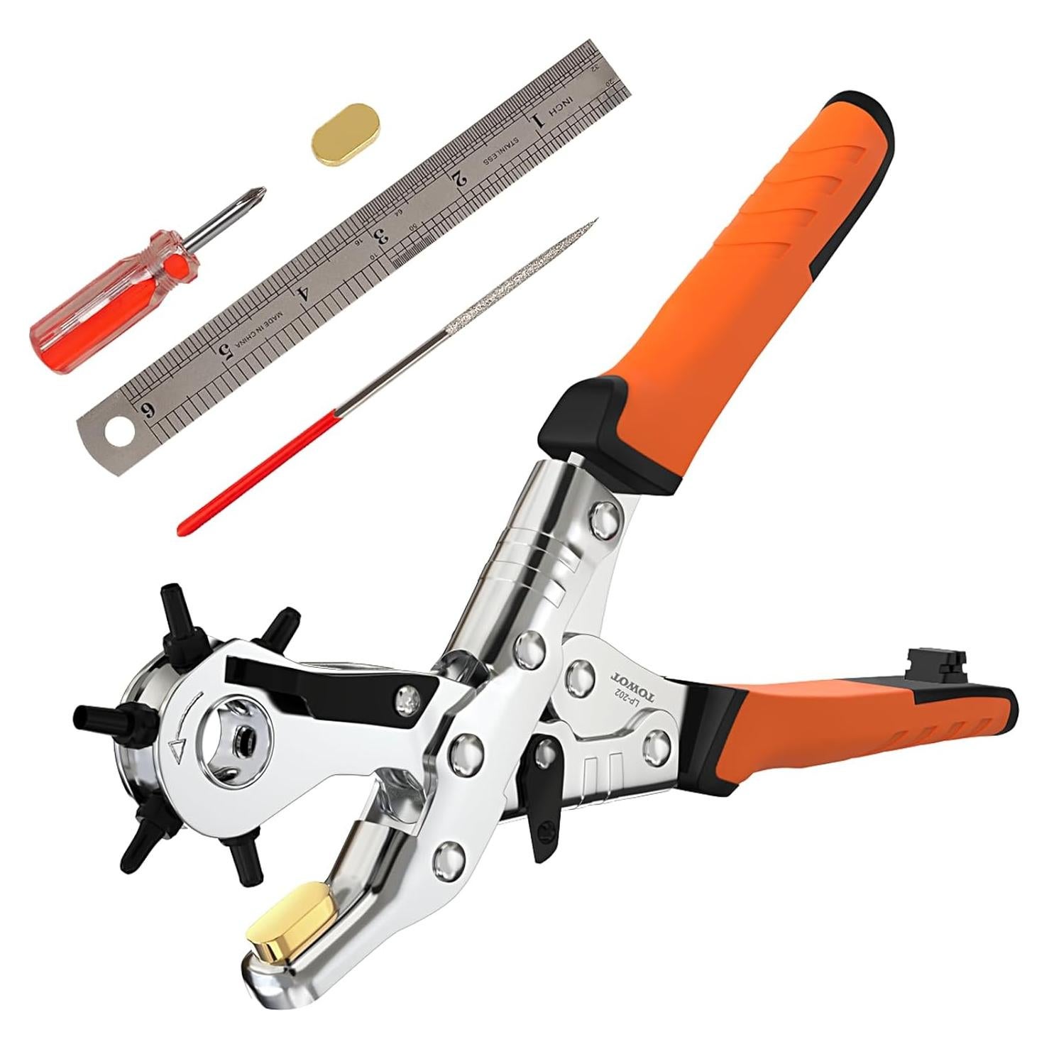 Perforador de Agujeros TOWOT LP-202, 6 Tamaños, Alta Calidad