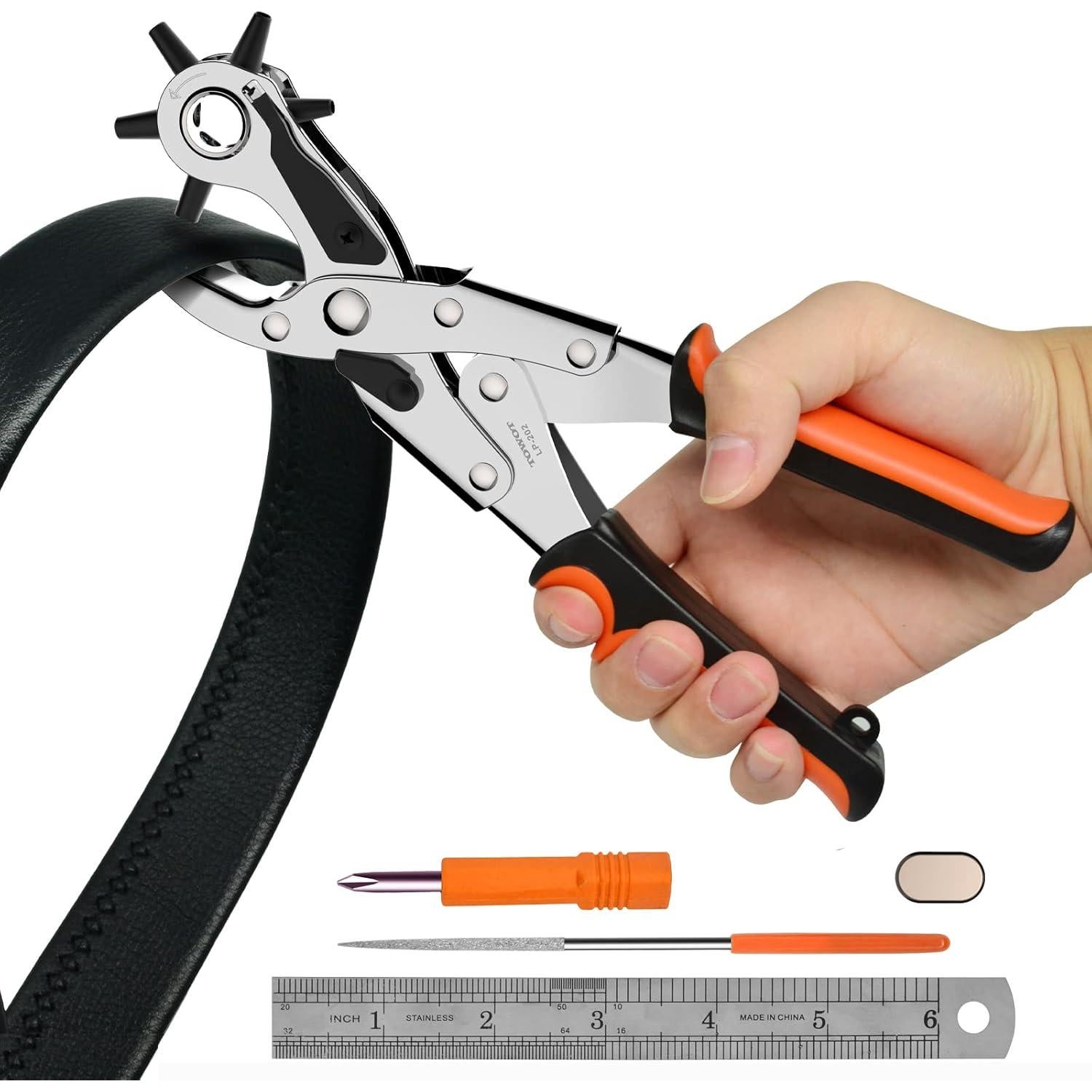 Perforador de Agujeros TOWOT LP-202, 6 Tamaños, Alta Calidad