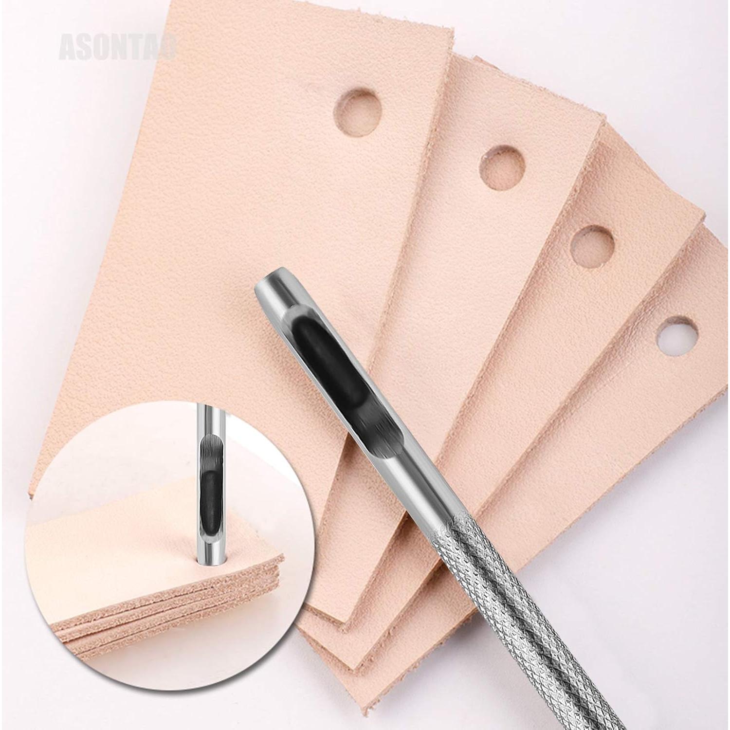 Juego de 6 Troqueladores de Cuero ASONTAO 1.5-4mm Manual